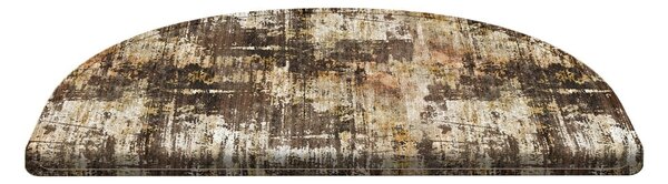 Hnedé nášľapy na schody v sade 16 ks 65x20 cm Abstract - Vitaus