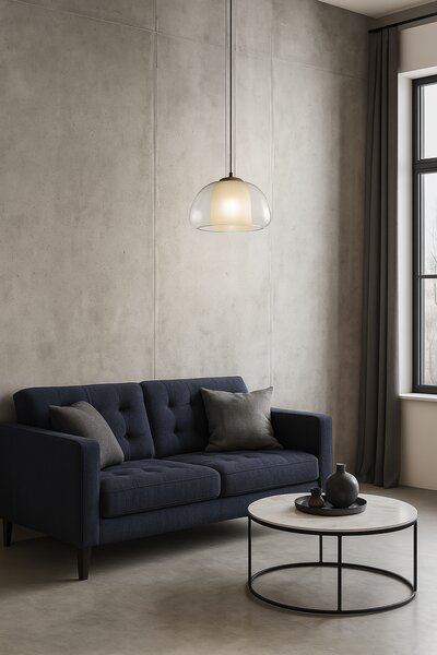 Italux PND-61001A-BK závesné stropné svietidlo Feder E27