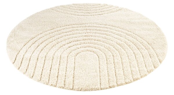 Krémovobiely koberec Mint Rugs Norwalk Fergus, ø 160 cm