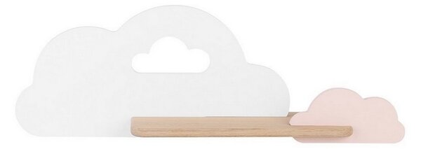 LED Detské nástenné svietidlo s poličkou CLOUD LED/5W/230V biela/ružová