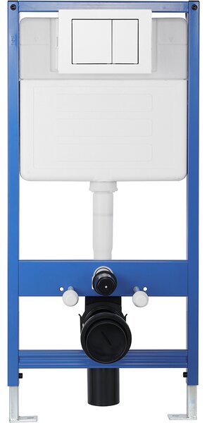 CERANO - Kompletná WC súprava Profi/Cronus Pro - biela lesklá - WC tlačidlo Classic/Biela - predstenová inštalácia - 59,3x38,4 cm