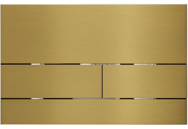 CERANO - Kompletná WC súprava Profi/Cronus Standard - biela lesklá - WC tlačidlo Line/zlatá - na zamurovanie - 59,3x38,4 cm