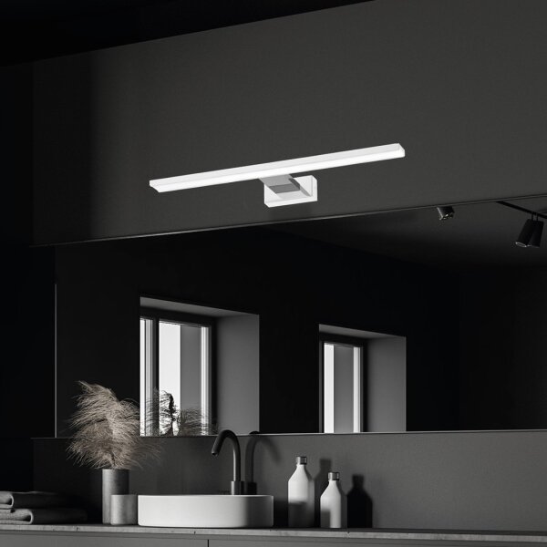 LED kúpeľňové osvetlenie zrkadla SHINE LED/13,8W/230V 60 cm IP44 biela/chróm