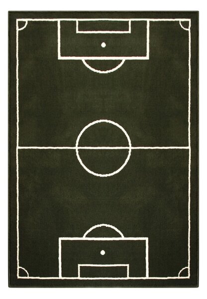 Detský zelený koberec Hanse Home Football Field, 80 × 150 cm