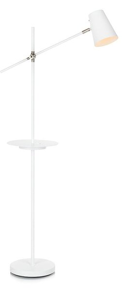 Stojacia lampa s odkladacím priestorom v bielej farbe Markslöjd Linear