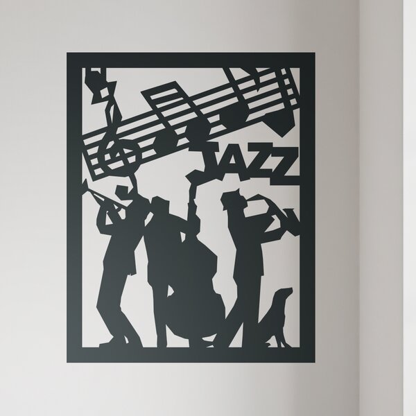 Veselá Stena Samolepka na stenu Jazzová kapela
