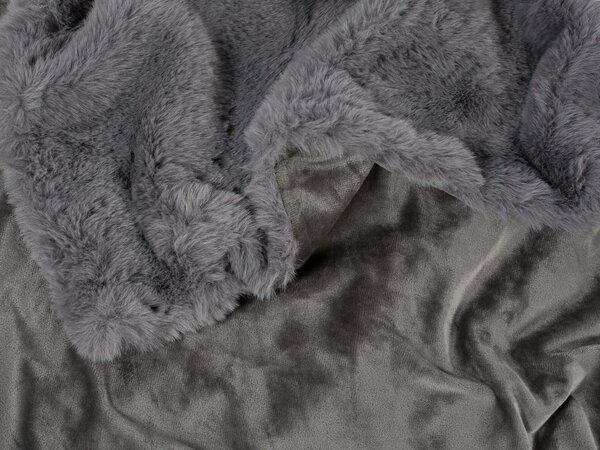 Dreamy Linens Mikroplyšová deka, tmavo sivá Dreamy Linens