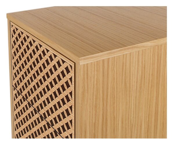 Komoda v dubovom dekore Woodman Camden Diamond, 40 x 123 cm