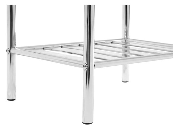 Kúpeľňový regál v striebornej farbe 33x78 cm – Premier Housewares