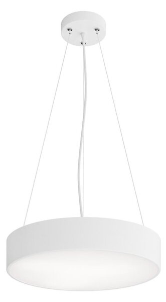 Luster na lanku CLEO 3xE27/24W/230V pr. 40 cm biela