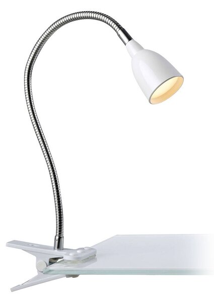 Upínacia LED lampa Tulip, biela