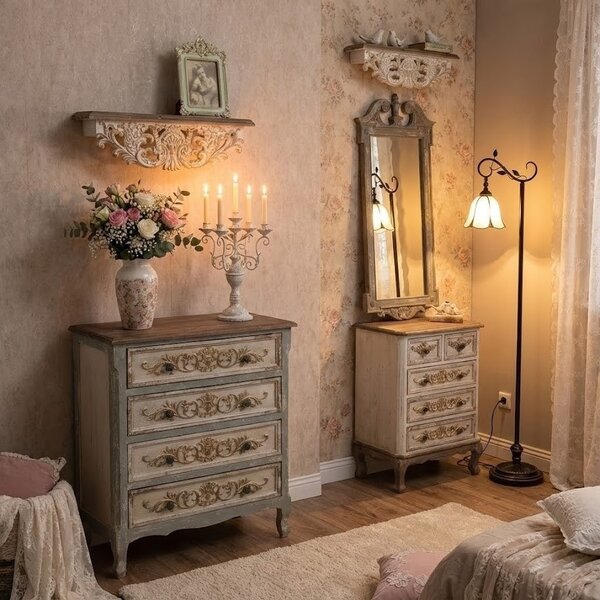 Stojacia lampa Tiffany Brown - 36*25*152 cm E27/max 1*60W - Clayre & Eef