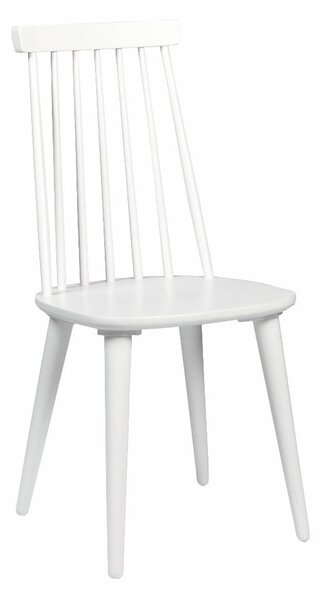 Biela jedálenská stolička z dreva kaučukovníka Rowico Lotta