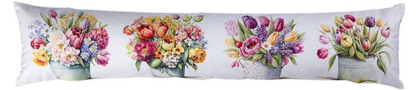 Vankúšik proti prievanu KVETY V KVETINÁČI 20 x 90 cm