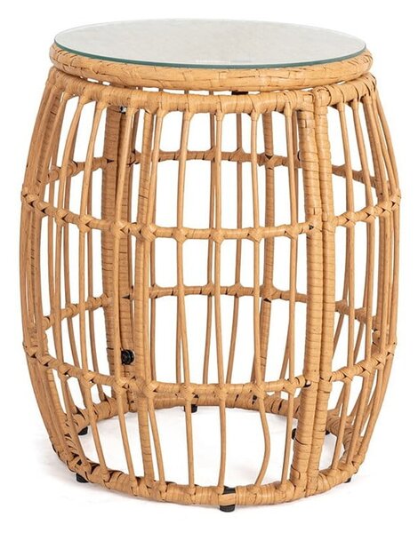 Okrúhly záhradný odkladací stolík z umelého ratanu ø 47 cm Vistdal - Essentials