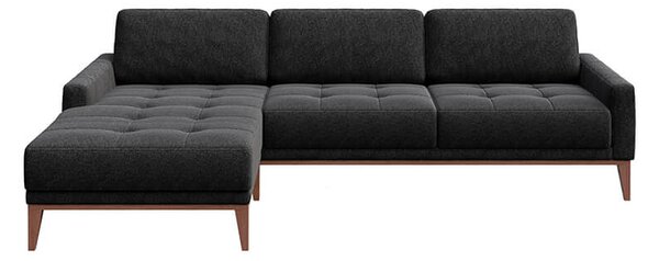 MUZZA ROHOVÁ POHOVKA MUSSO TUFTED ANTRACIT ĽAVÁ