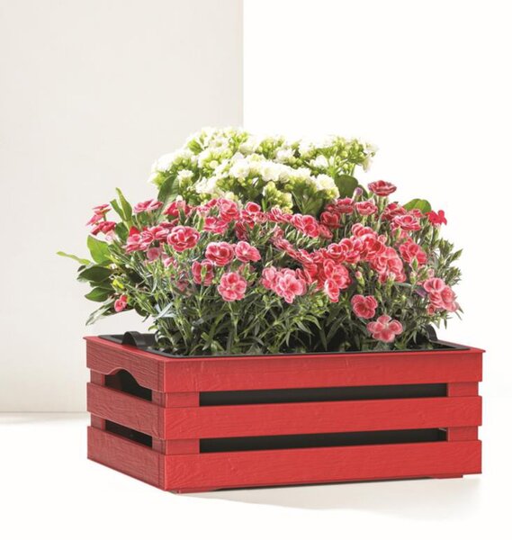BAMA Bednička TINA Flower 2 SL, farba červená BAMA