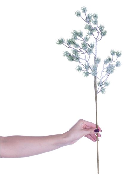 Vetvička Snowy Twig 20x2x62cm light green