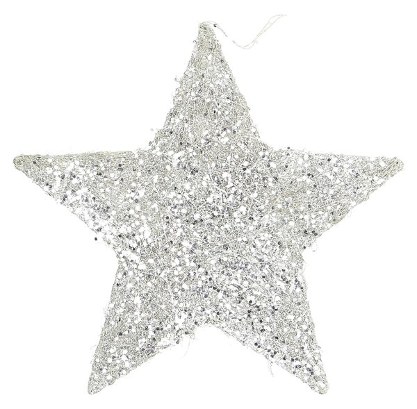 Vianočná ozdoba Star Silver 25 cm