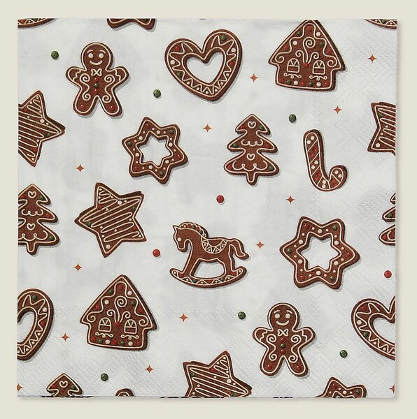 Vianočné obrúsky Cookie II 20 szt