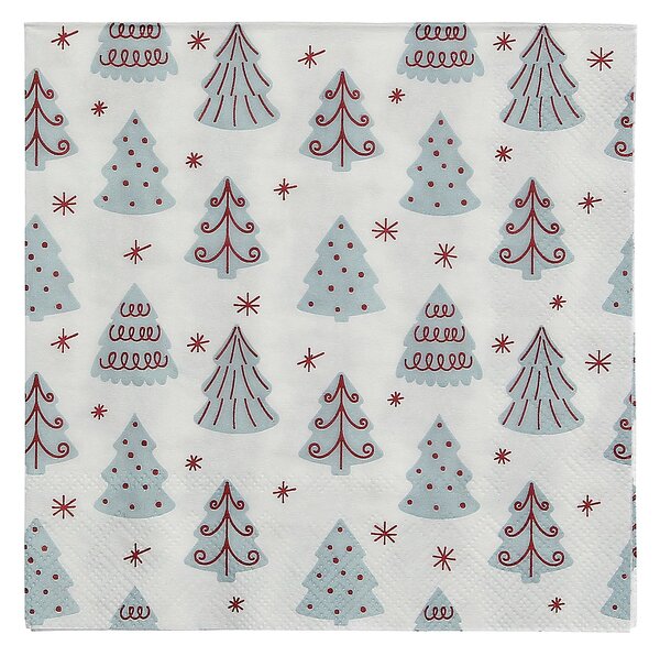 Vianočné obrúsky Winter Trees I 16x16 cm
