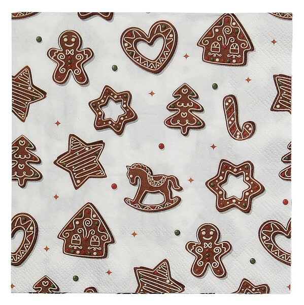 Vianočné obrúsky Cookie II 20 szt