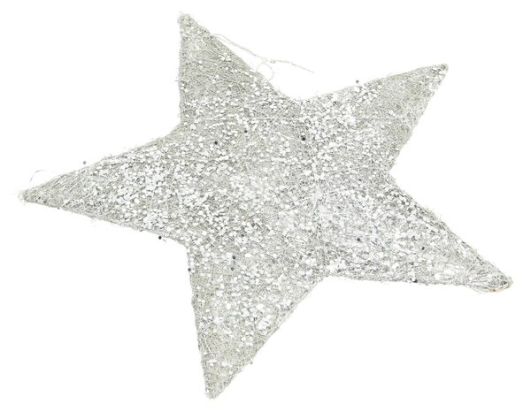 Vianočná ozdoba Star Silver 30 cm