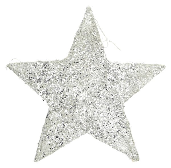 Vianočná ozdoba Star Silver 30 cm