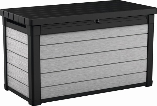 Záhradný úložný box KETER Denali Duotech Deck Box 380 L - 123 x 70,6 x 62 cm - sivá / hnedá