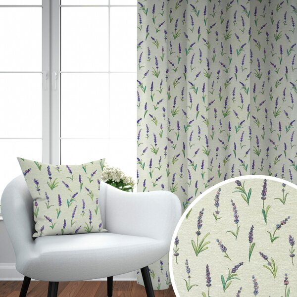 Ervi Gobelínový zatemňovací termo záves - Levanduľová elegancia