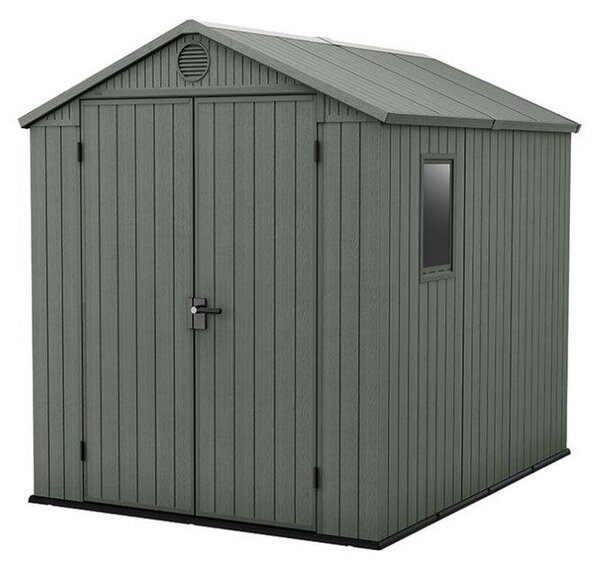 Zelený záhradný domček Keter Darwin 6 x 8, s podlahou