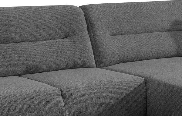 ROHOVÁ SEDAČKA, drevo, textil, antracitová MID.YOU - Sedačky, Online Only