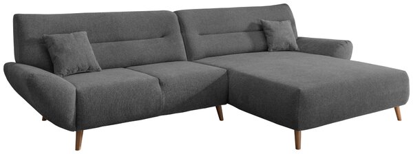 ROHOVÁ SEDAČKA, drevo, textil, antracitová MID.YOU - Sedačky, Online Only