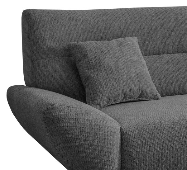 ROHOVÁ SEDAČKA, drevo, textil, antracitová MID.YOU - Sedačky, Online Only