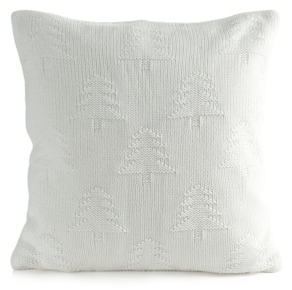 VIANOČNÁ DEKORAČNÁ OBLIEČKA NA VANKÚŠ CROCHET7 45X45 CM BIELA