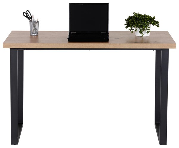 PÍSACÍ STÔL, čierna, farba duba, 120/60/75 cm Livetastic - Online Only kancelárie, Online Only