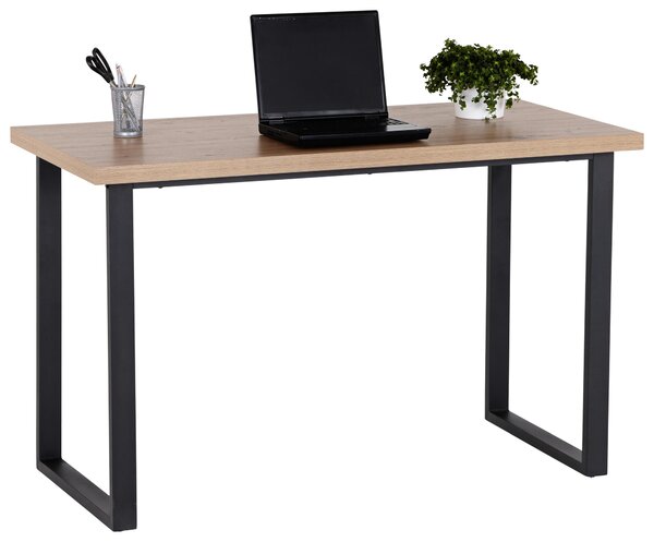PÍSACÍ STÔL, čierna, farba duba, 120/60/75 cm Livetastic - Online Only kancelárie, Online Only