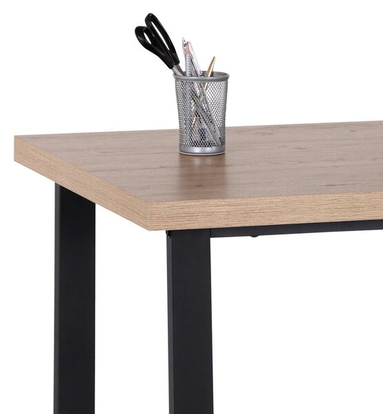 PÍSACÍ STÔL, čierna, farba duba, 120/60/75 cm Livetastic - Online Only kancelárie, Online Only