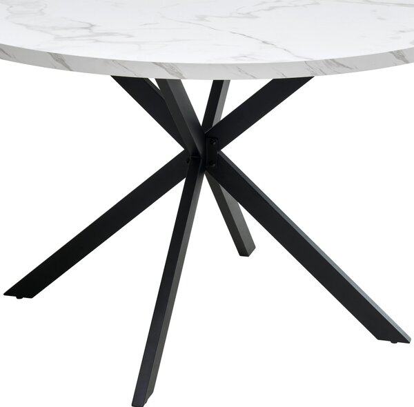 JEDÁLENSKÝ STÔL, čierna, biela, 120/120/75 cm MID.YOU - Stoly, Online Only