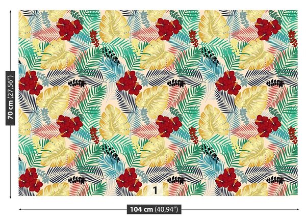 Fototapeta Vliesová Monstera kvety 104x70 cm