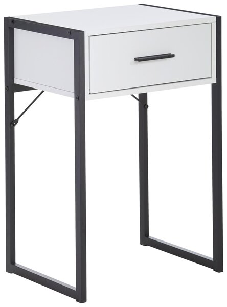 NOČNÝ STOLÍK, čierna, biela, 41/60/30 cm Livetastic - Online Only spálne, Online Only