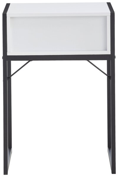 NOČNÝ STOLÍK, čierna, biela, 41/60/30 cm Livetastic - Online Only spálne, Online Only
