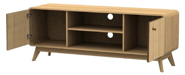 TV stolík v dekore duba v prírodnej farbe 140x53 cm Cassie - Støraa