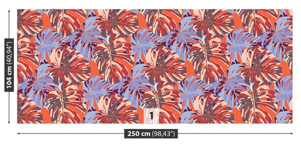Fototapeta Vliesová Tropické listy 250x104 cm