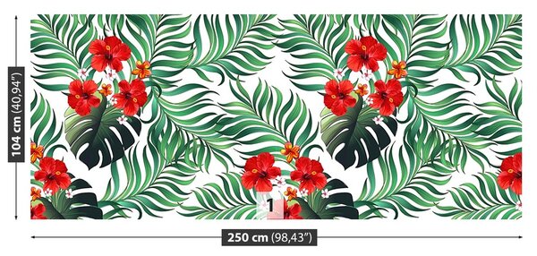 Fototapeta Vliesová Vzor džungle 250x104 cm