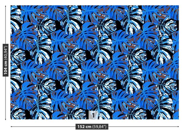 Fototapeta Vliesová Modré listy 152x104 cm