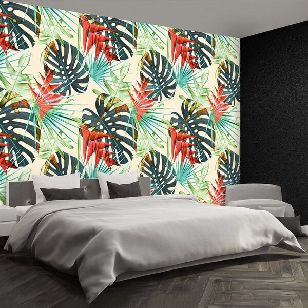 Fototapeta Vliesová Tropické listy 152x104 cm