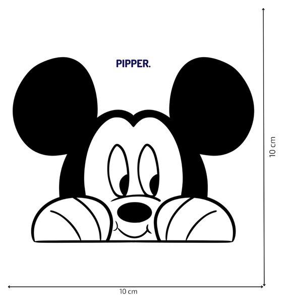 10x10cm Mickey - nálepka nad vypínač