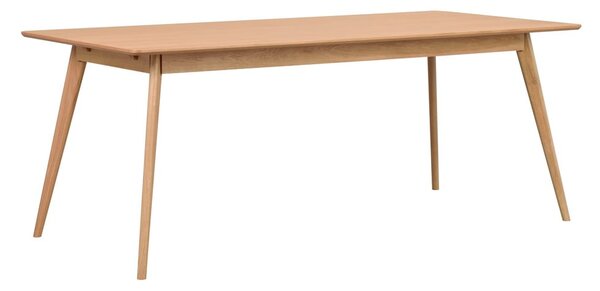 Rozkladací jedálenský stôl s doskou v dekore jaseňového dreva 190x90 cm Yumi - Rowico