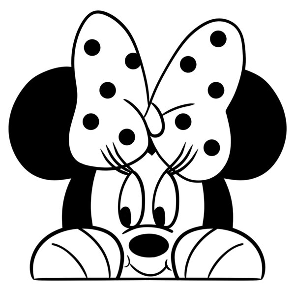 10x10cm Minnie - nálepka nad vypínač